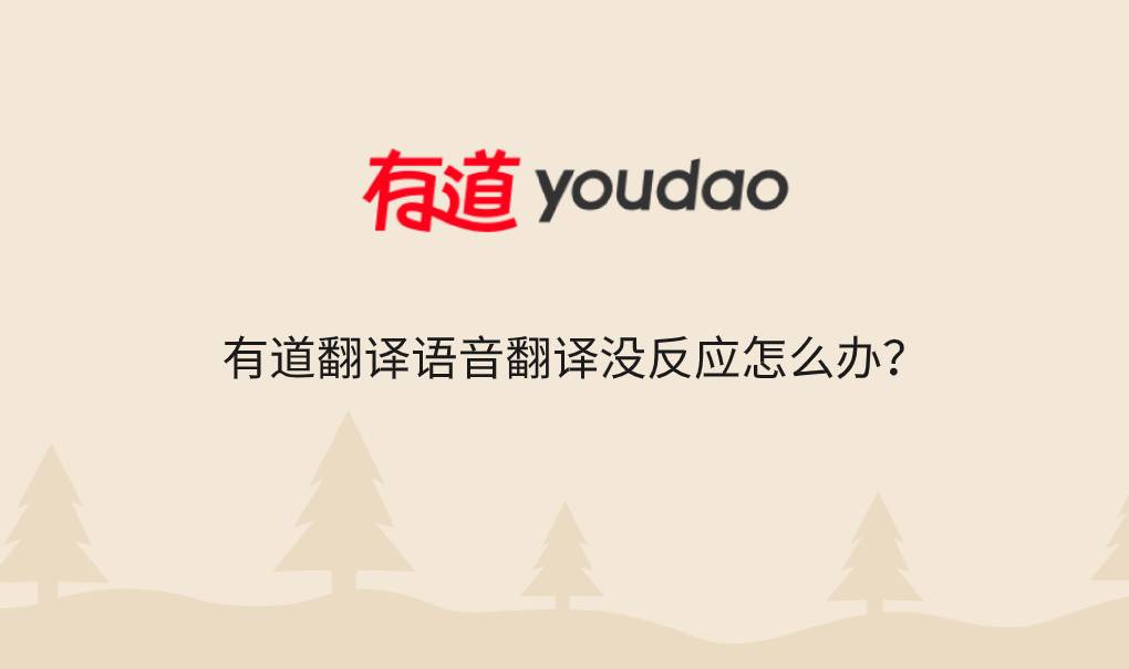 有道翻译语音翻译没反应怎么办?
