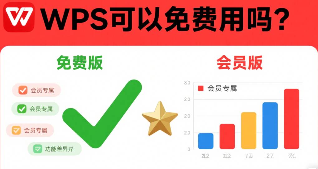 WPS 下载免费版还是会员版？