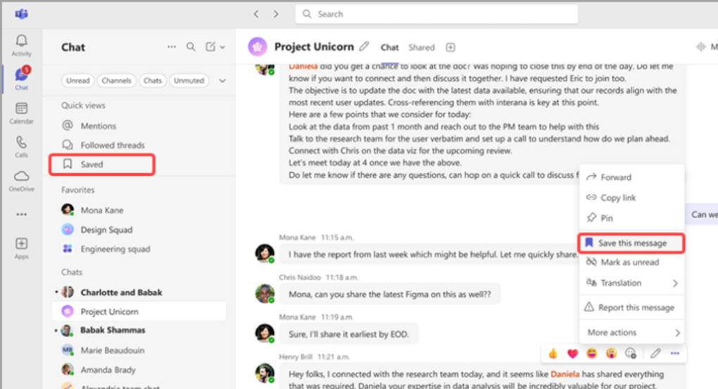 如何在 Microsoft Teams 中转发消息？