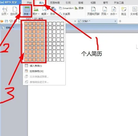 WPS 怎么插入创建表格？