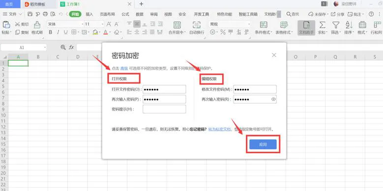 WPS Office 如何设置文档密码保护？