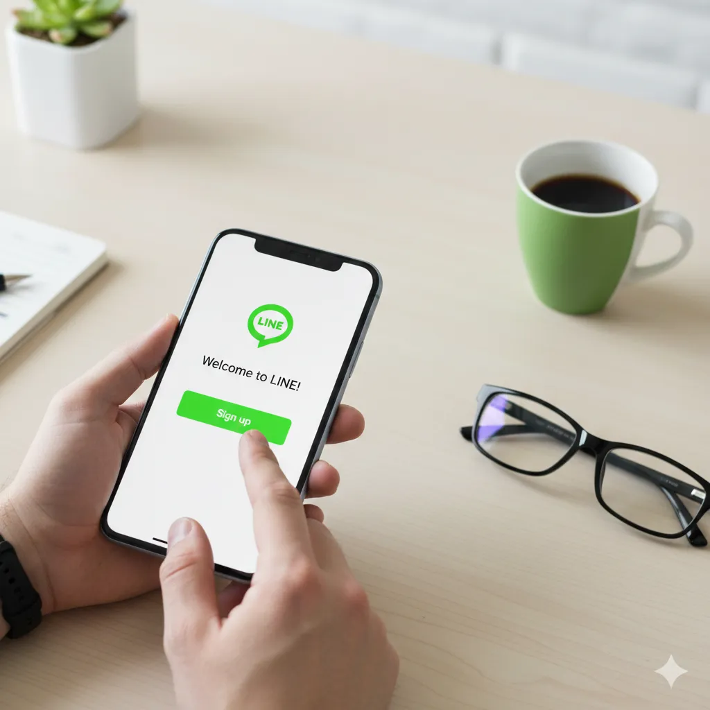 如何注册 LINE 账号？