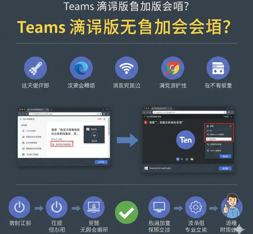   Teams 网页版无法加入会议怎么办？