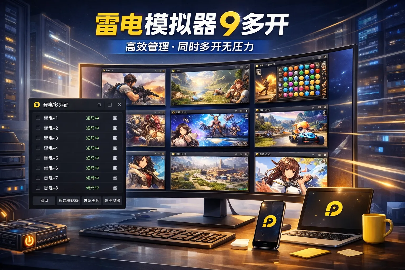 雷电模拟器 9 下载后如何多开？