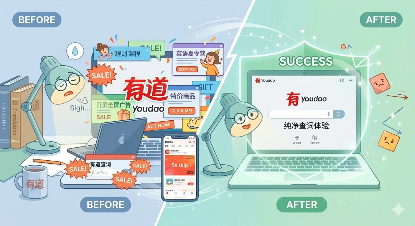 有道词典去广告