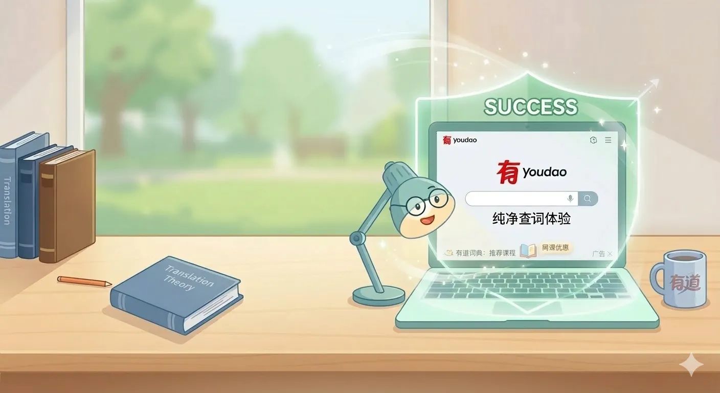 有道翻译去广告方法