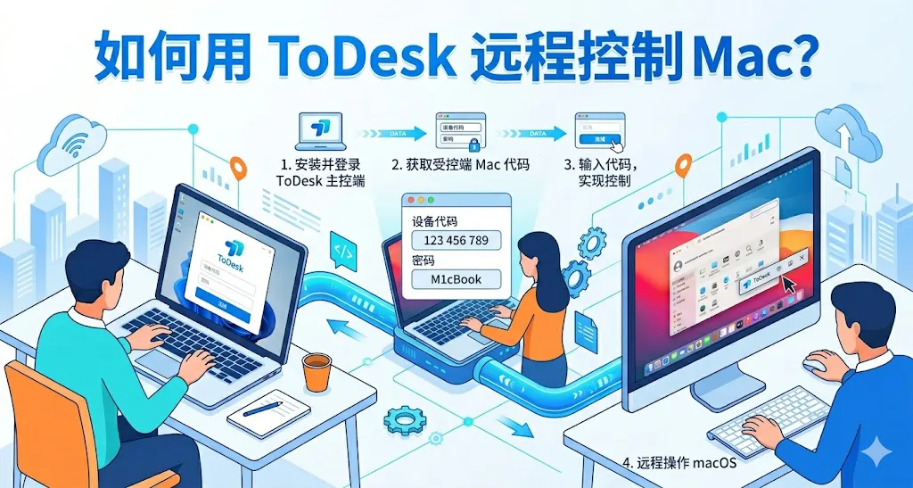如何用 ToDesk 远程控制 Mac?