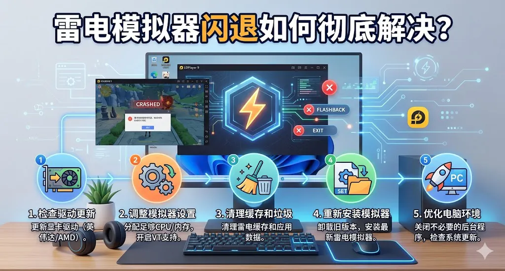 雷电模拟器闪退如何彻底解决?