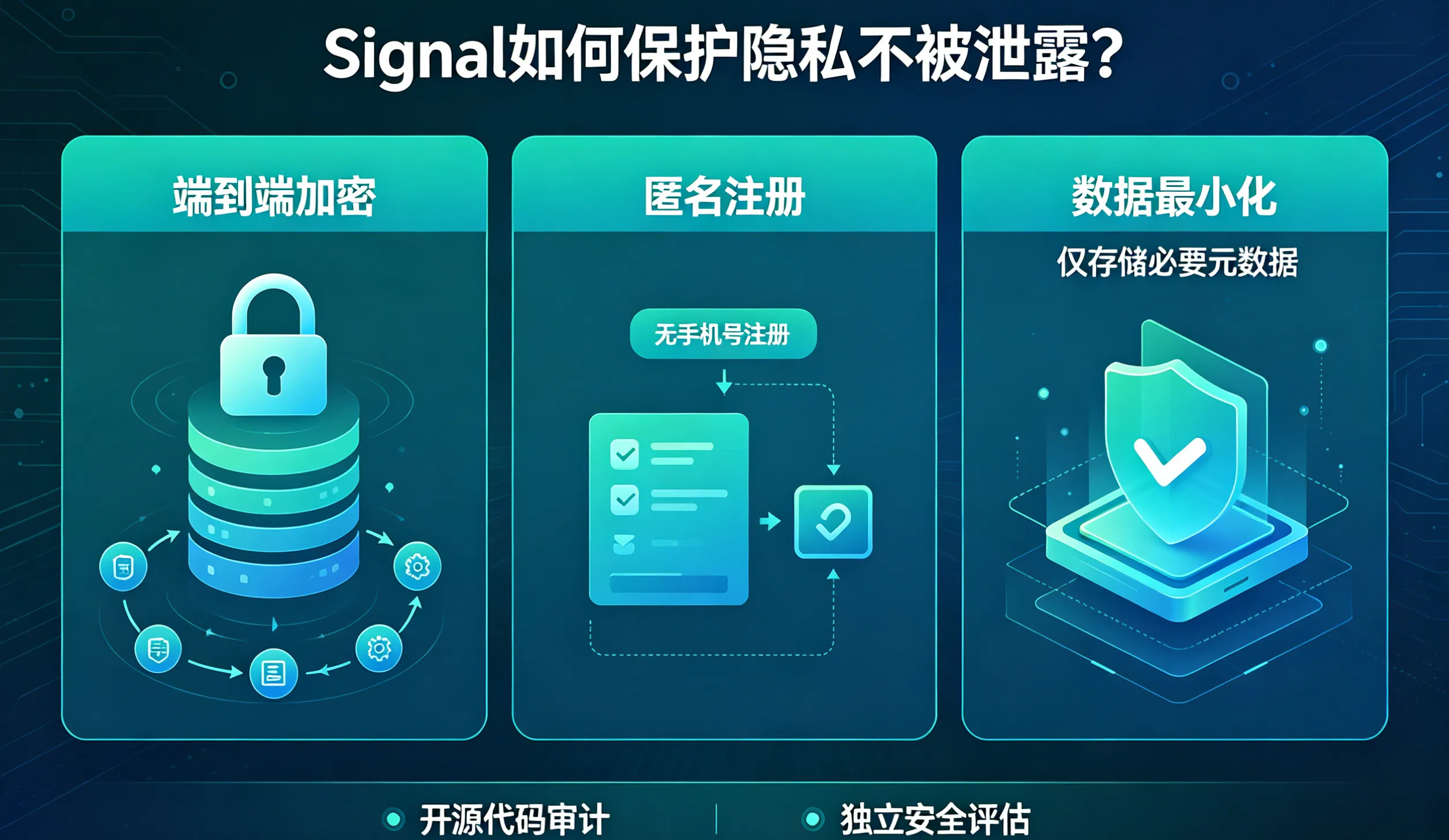 Signal 如何保护隐私不被泄露？