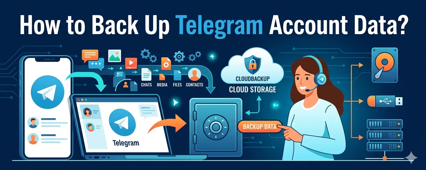 How to Back Up Telegram Account Data?