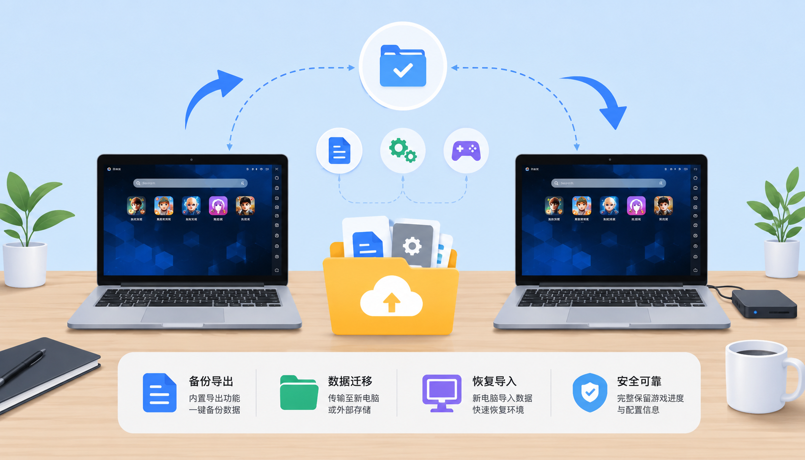 雷电模拟器数据备份与迁移方法:换电脑不丢游戏进度