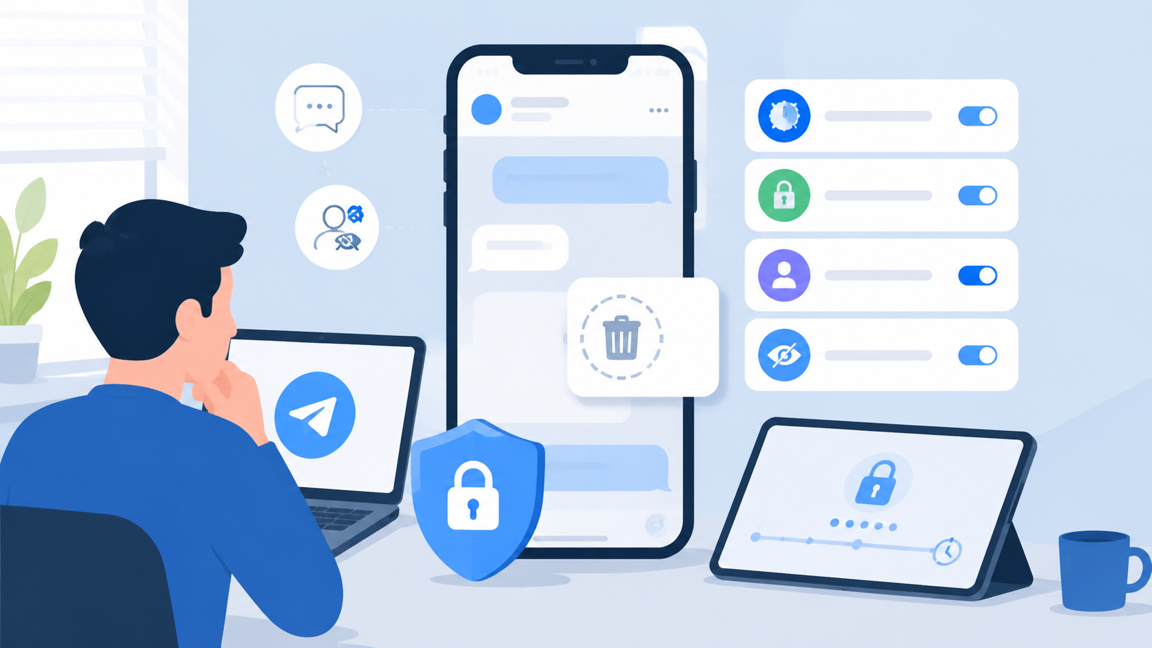 Telegram 消息删除后对方还能看到吗?隐私功能完整解析
