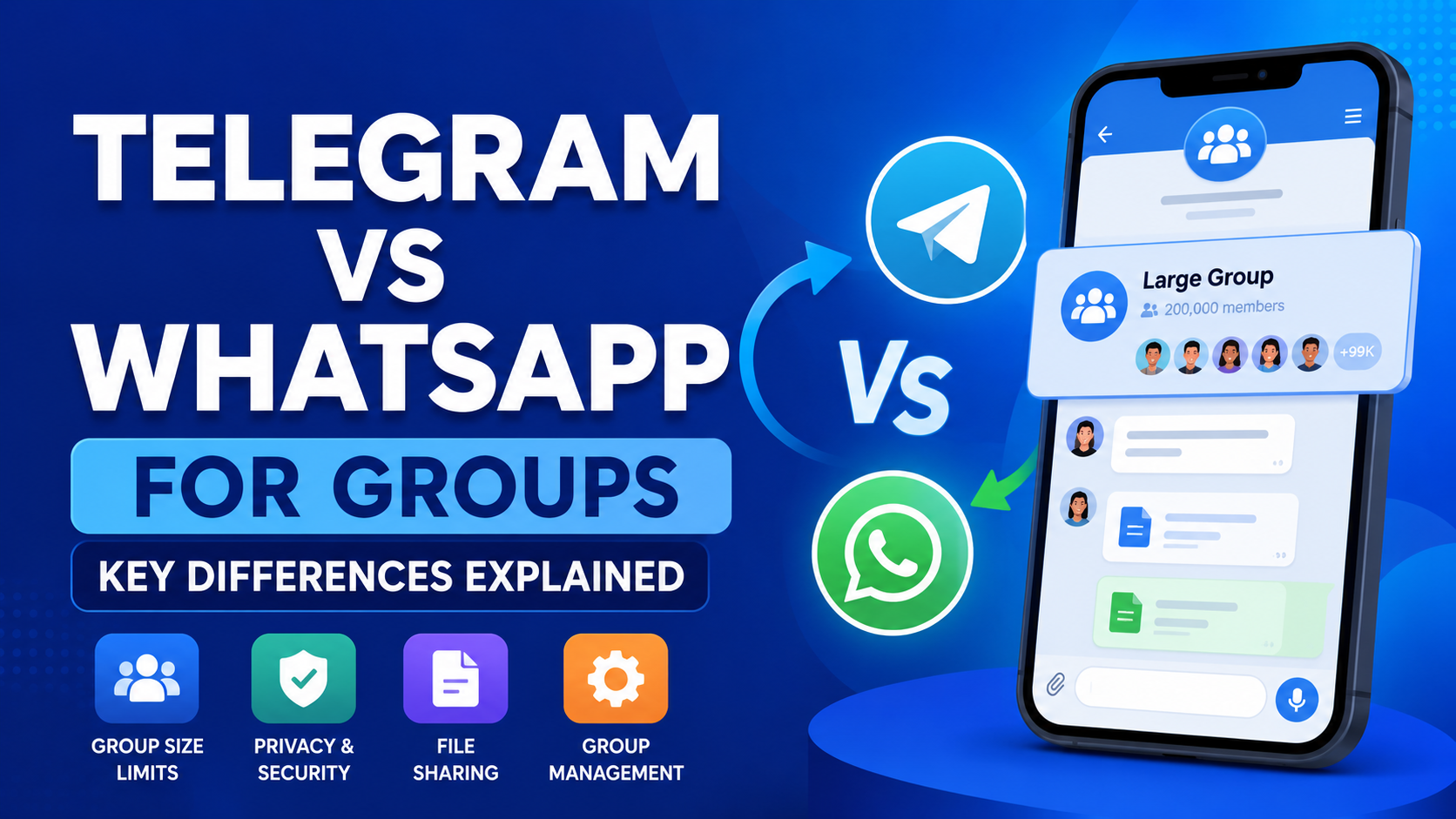 Telegram vs WhatsApp for Groups: Key Differences Explained